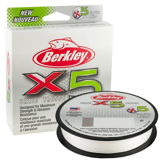 Berkley X5 crystal 0,14mm 14,2kg 150m geflochtene Schnur