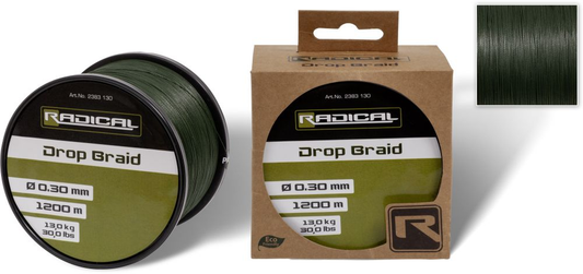 Radical Drop Braid 0,30mm 1200m Spule sinkende 8-fach geflochtene Schnur