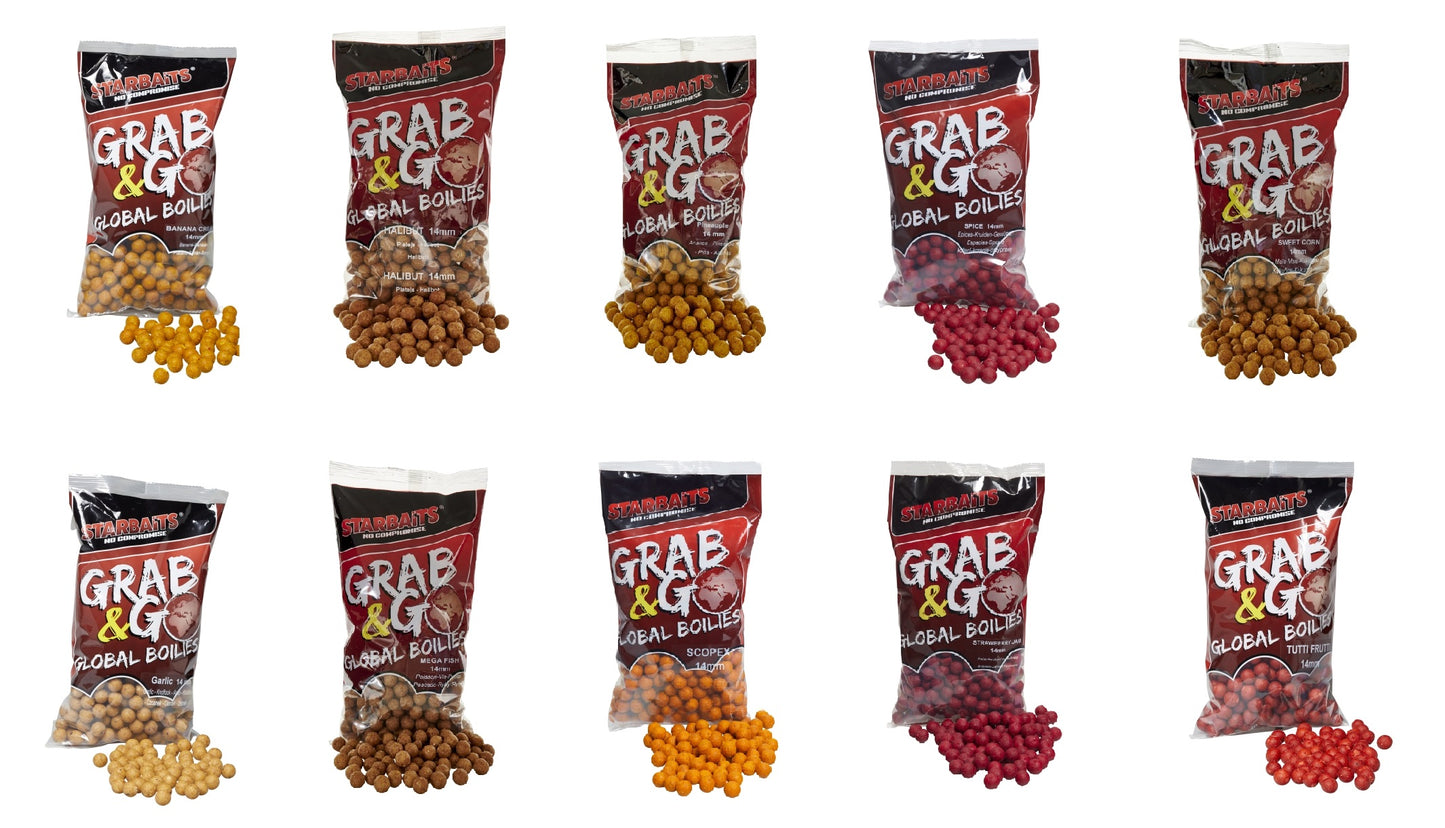 Starbaits G&G Grab & Go Global Boilies 1kg 14mm + 20mm versch. Sorten