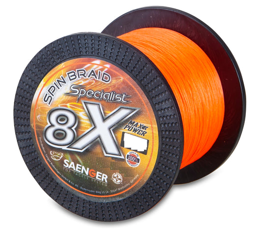 Sänger 8 X Specialist Spin Braid fluo orange