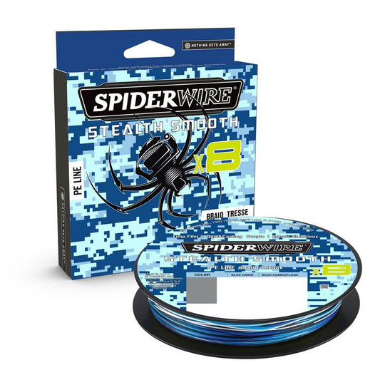 Spiderwire Stealth Smooth 8 Blue Camo 300m 8fach geflochtene Schnur